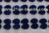 CGC263 15*20mm flat teardrop druzy quartz cabochons wholesale