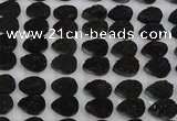 CGC267 15*20mm flat teardrop druzy quartz cabochons wholesale