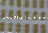 CGC96 10mm flat round druzy quartz cabochons wholesale