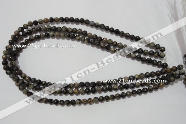 CGE101 15.5 inches 6mm round glaucophane gemstone beads