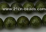CGJ454 15.5 inches 12mm round green jasper beads wholesale