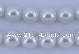 CGL02 10PCS 16 inches 6mm round dyed glass pearl beads wholesale