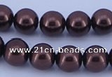 CGL121 2PCS 16 inches 25mm round dyed plastic pearl beads wholesale