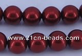CGL331 2PCS 16 inches 25mm round dyed plastic pearl beads wholesale