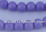 CGL803 5PCS 16 inches 10mm round heated glass pearl beads wholesale