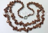 CGN541 27 inches fashion goldstone beaded necklaces