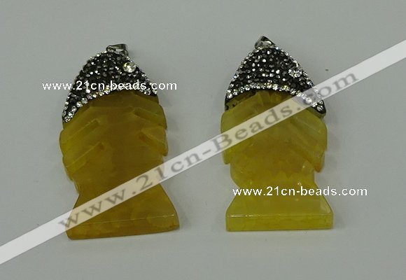 CGP131 25*48mm fishbone agate gemstone pendants wholesale