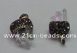 CGP1527 20*40mm - 24*35mm white crystal pendants wholesale