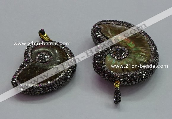 CGP1561 20*28mm - 25*35mm ammonite pendants wholesale