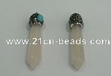 CGP179 10*55mm sticks rose quartz gemstone pendants wholesale