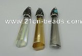 CGP253 15*65mm sticks crystal glass pendants wholesale