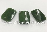 CGP3607 32*45mm faceted rectangle candy jade pendants wholesale