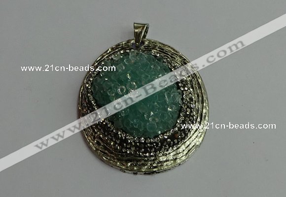 CGP361 35*55mm freeform crystal glass pendants wholesale