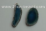 CGP536 25*50mm - 35*65mm freeform agate pendants wholesale