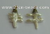 CGP548 25*35mm - 30*40mm freeform pearl pendants wholesale
