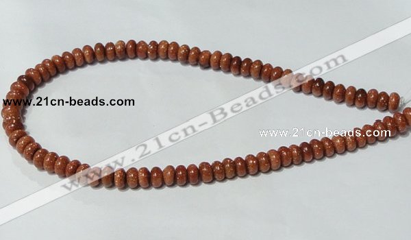 CGS63 15.5 inches 4*8mm rondelle goldstone beads wholesale