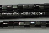 CHE125 15.5 inches 3*4mm faceted tube hematite beads wholesale
