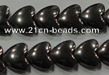 CHE257 15.5 inches 8*8mm heart hematite beads wholesale