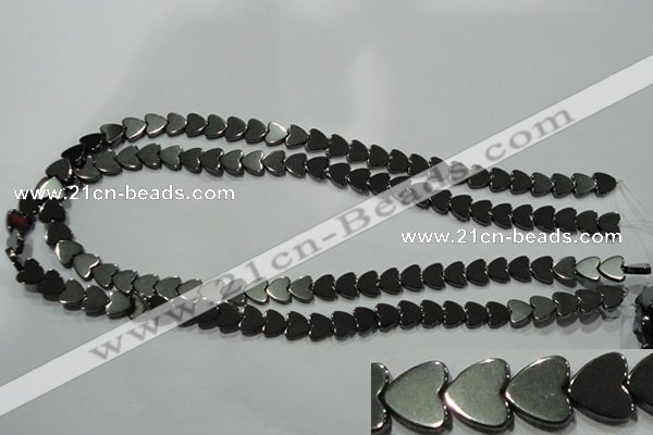 CHE268 15.5 inches 8*8mm heart hematite beads wholesale