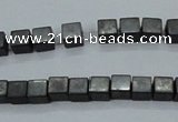 CHE415 15.5 inches 2*2mm cube matte hematite beads wholesale
