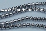 CHE422 15.5 inches 3mm round plated hematite beads wholesale