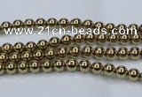 CHE430 15.5 inches 2mm round plated hematite beads wholesale