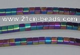 CHE603 15.5 inches 3*3mm cube plated hematite beads wholesale