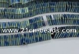 CHE622 15.5 inches 1*2*2mm square matte plated hematite beads