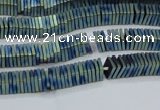 CHE636 15.5 inches 1*4*4mm square matte plated hematite beads