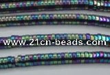 CHE666 15.5 inches 1*4mm tyre plated hematite beads wholesale