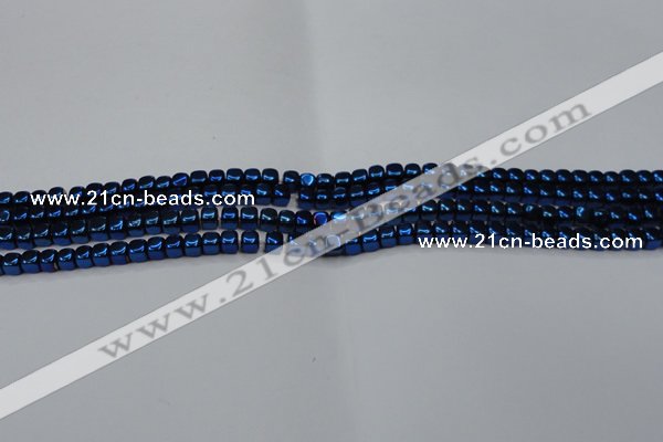 CHE851 15.5 inches 2*2mm dice platedhematite beads wholesale