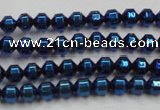 CHE977 15.5 inches 4*4mm plated hematite beads wholesale