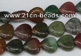 CHG24 15.5 inches 10*10mm heart Indian aventurine beads wholesale