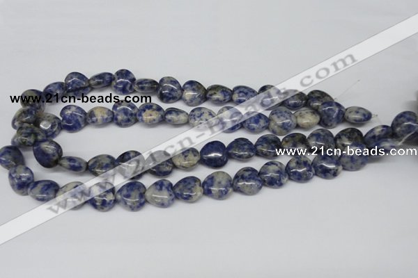 CHG43 15.5 inches 14*14mm heart sodalite gemstone beads wholesale