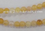 CHJ02 15.5 inches 6mm round honey jade stone beads wholesale