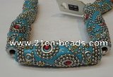 CIB19 17*60mm rice fashion Indonesia jewelry beads wholesale
