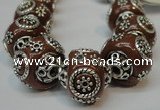 CIB282 16*16mm rondelle fashion Indonesia jewelry beads wholesale