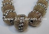 CIB420 22mm round fashion Indonesia jewelry beads wholesale