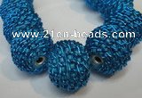 CIB451 24mm round fashion Indonesia jewelry beads wholesale