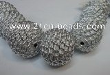 CIB455 30mm round fashion Indonesia jewelry beads wholesale