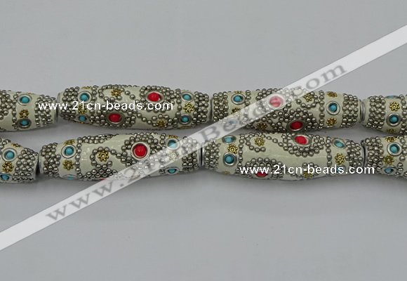 CIB645 16*60mm rice fashion Indonesia jewelry beads wholesale