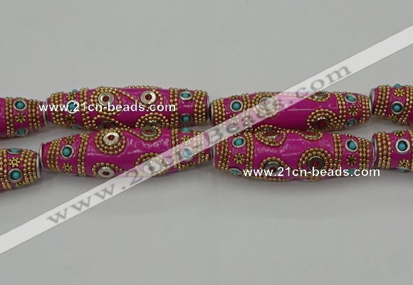 CIB664 16*60mm rice fashion Indonesia jewelry beads wholesale