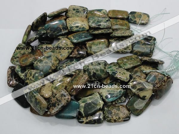 CIJ20 15.5 inches 18*25mm rectangle impression jasper beads wholesale