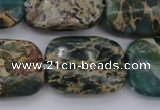 CIJ72 15.5 inches 12*16mm rectangle impression jasper beads wholesale