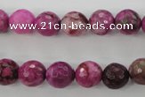 CJJ24 15.5 inches 10mm faceted round dyed lucky jade beads