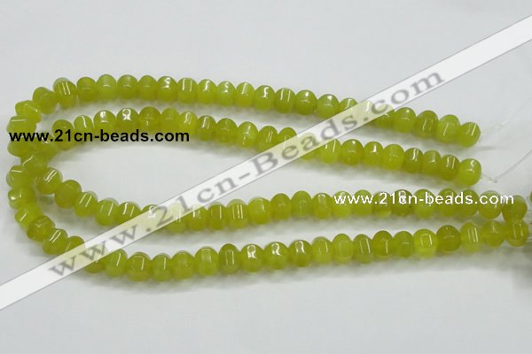 CKA14 15.5 inches 6*10mm rondelle Korean jade gemstone beads