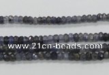 CKC215 15.5 inches 3*4mm faceted rondelle natural kyanite beads