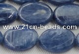 CKC536 15.5 inches 13*18mm oval natural Brazilian kyanite beads