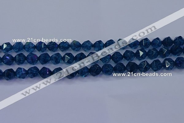 CKC713 15.5 inches 10mm faceted nuggets imitation kyanite beads