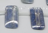 CKC85 Top drilled 13*25mm rectangle natural kyanite gemstone beads